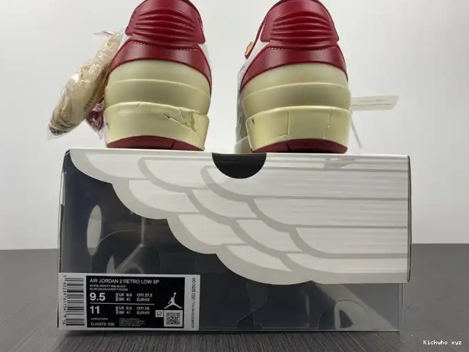 Retro Low SP Jordan White 2 Red Off-White DJ4375-106 0516
